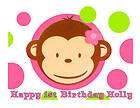 Mod Monkey edible cake image cake topper items in Cakes for Cures 
