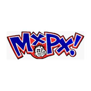     MXPX Logo with Face (Red, White, Blue & Black)   Sticker / Decal