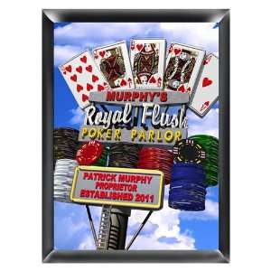 Wedding Favors Personalized Marquee Daytime Royal Flush Traditional 