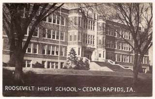 Roosevelt High School Cedar Rapids Iowa circa 1950s  