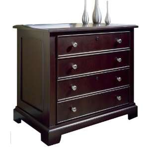   Espresso Lateral File Cabinet with Locking Drawers