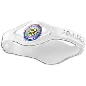 Power Balance Silicone Wrist Band White with White Lettering   SMALL