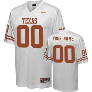  Texas Longhorns Football Jersey Customizable Nike White 