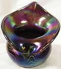 terry crider art glass amethyst carnival king tut jack expedited