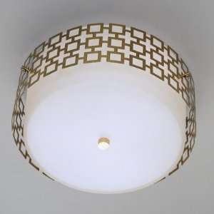  Jonathan Adler Parker 15 1/4 Wide Brass Ceiling Light 