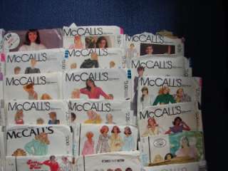 LOT OF 135+ OLD VINTAGE SEWING PATTERNS 60s 90s McCalls/Butterick 