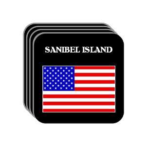  US Flag   Sanibel Island, Florida (FL) Set of 4 Mini 