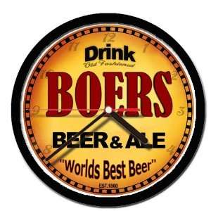  BOERS beer and ale cerveza wall clock 