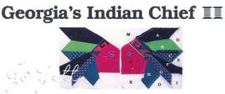   Indian Chief Quilt Block & Vest quilting pattern & templates  