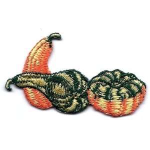  BOGO Autumn Harvest Gourds Embroidered Iron On Applique 