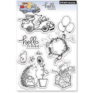  Penny Black Clear Stamps 5X7.5 Sheet Hello Friend