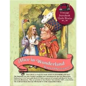   Alice in Wonderland Storybook Quilt Blocks  Tenniel Illustrations