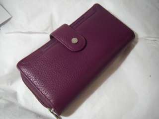 Buxton Purple Ziparound Checkbook Wallet    