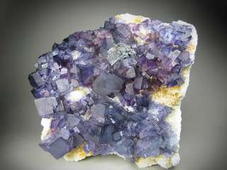 Blue Fluorite and Galena, Bingham, New Mexico  