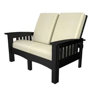  Deep Seating Mission Outdoor Loveseat by Poly Wood Patio 