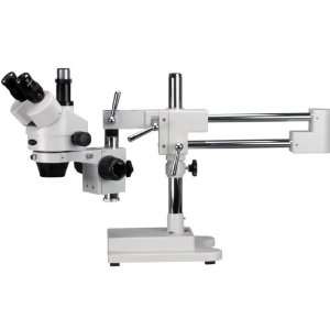   Zoom Microscope with Double Arm Boom Stand Industrial & Scientific