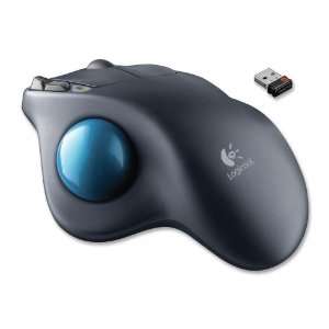  Logitech M570 Gray Wireless USB Laser Mouse with Trackball 