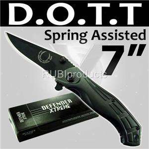   Dark Operations Spring Assisted Knives Tactical Pocket Knife Stainless