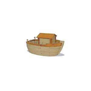   Holztiger Figures Pirate Ship or Ark with cabin and sail Toys & Games