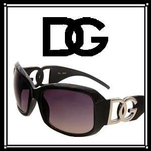 Womens DG Sunglasses Big Fashion Oversized Black 261634  