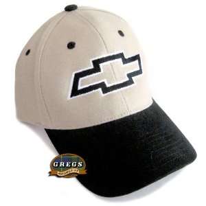  Bowtie Hat Cap Black/Khaki Chevrolet Chevy (Apparel 
