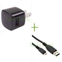 OEM USB Cable + Wall Home Charger Blackberry Torch 9800  