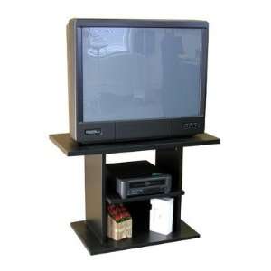  Americus Black Pedestal 32 TV Stand Furniture & Decor