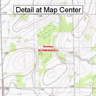  USGS Topographic Quadrangle Map   Bowlus, Minnesota 