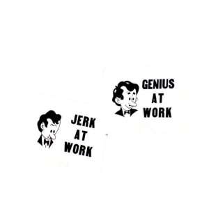   For All Occasions LA255 Genius Jerk At Work Sign Toys & Games