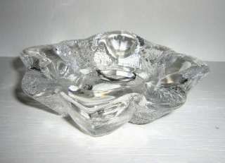 Beautiful crystal candle holder made in Sweden by Orrefors. It 
