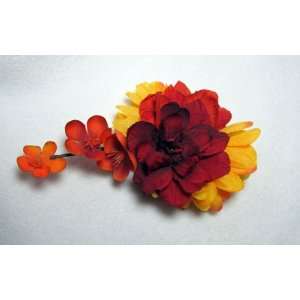  NEW Bold Fall Colors Hair Flower Clip and Pin, Limited 