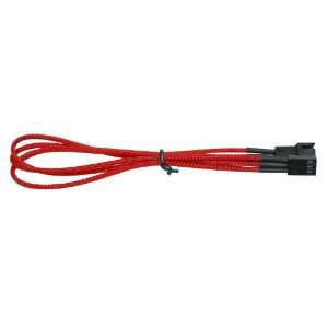   CB 3F R Sleeved 3 Pin fan Premium Extension Cable (Red) Electronics