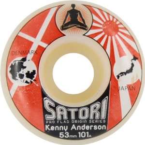  Satori Anderson Origin Flag 101a 53mm Skate Wheels Sports 