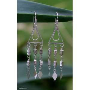  Earrings, Floral Trapeze Jewelry