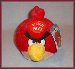 Angry Birds 5 RED Plush with Sound NEW  