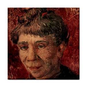  Portrait of Madame Tanguy By Vincent Van Gogh Tile Trivet 