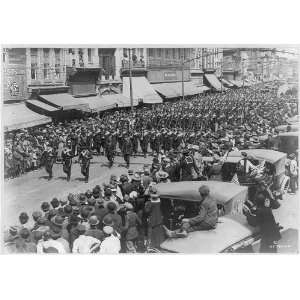  French blue jackets on parade,marching,Norfolk,VA,c1917 
