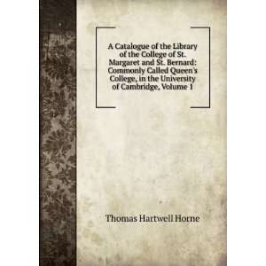  A Catalogue of the Library of the College of St. Margaret 