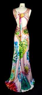 JOVANI Floral Silk Sequin Prom Pageant Formal Dress 2  