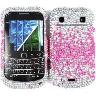   FACEPLATE HARD CASE COVER BLACKBERRY BOLD 9900 9930 PINK SILVER  
