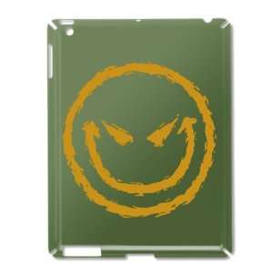  iPad 2 Case Green of Smiley Face Smirk 