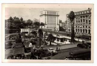 1920 30 SAO PAULO, BRASIL, PARK & BUILDINGS, REAL PHOTO  