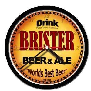  BRISTER beer and ale cerveza wall clock 