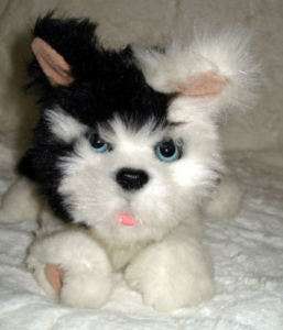 Fur Real New Born Border Collie Puppy Dog Plush  