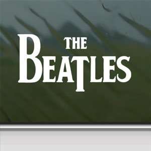  The Beatles White Sticker British Band Laptop Vinyl Window 