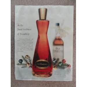  Old Forester Bourbon Whiskey, Vintage 50s full page print 