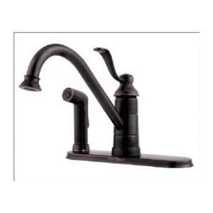   Hole Kitchen Faucet w/ Spray T34 3PY0 Tuscan Bronze