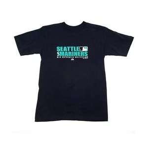 Seattle Mariners Team Pride Youth T Shirt by Majestic Athletic   Navy 