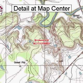  USGS Topographic Quadrangle Map   Brownwood, Texas (Folded 
