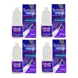 Systane Balance Lubricant Eye Drops, Restorative Formula, 10ml x 4 